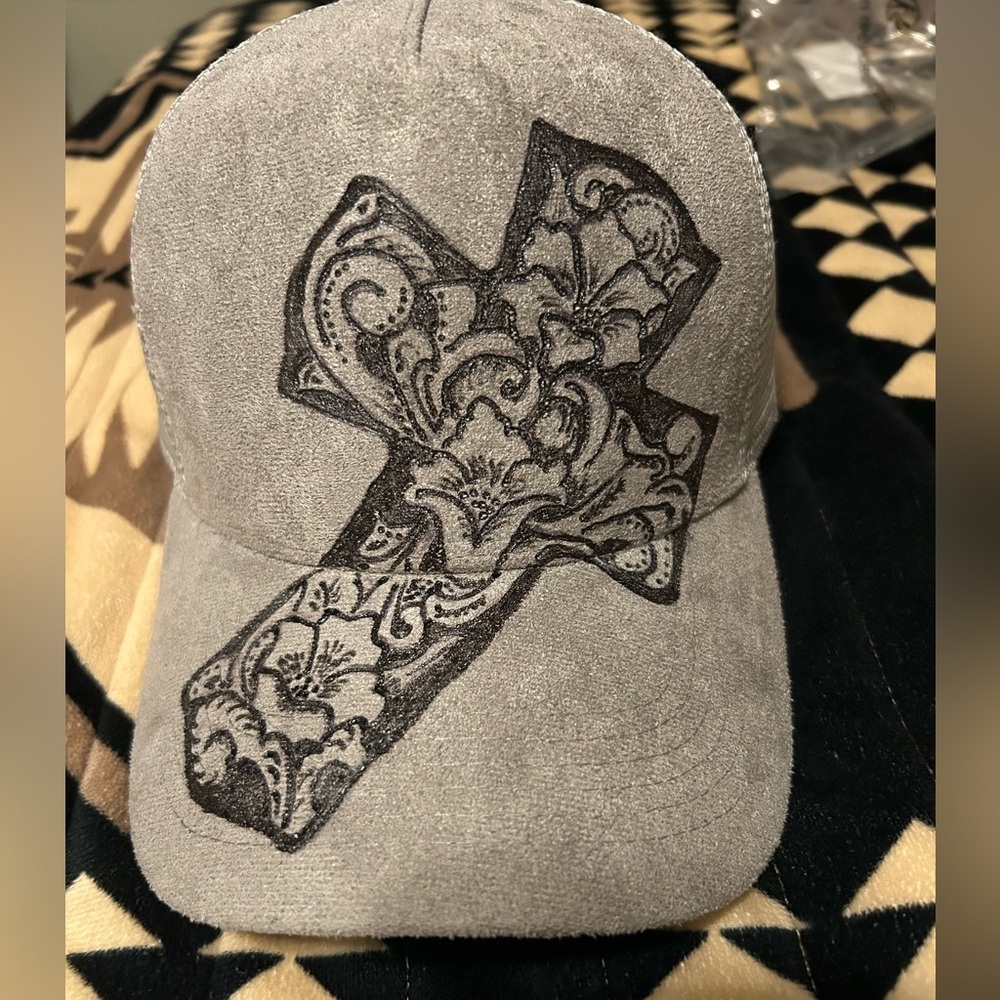 Brand new, hand burned cap